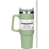 Benson - Thermosbeker - Groen - 900 ml - Transparante Deksel