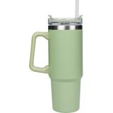 Benson - Thermosbeker - Groen - 900 ml - Transparante Deksel