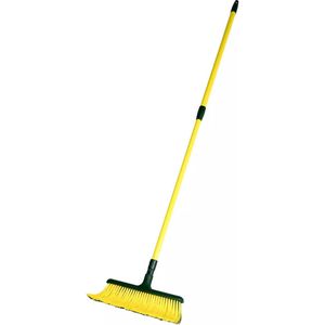 Benson - Telescopische Klauwbezem - Gebogen Borstelharen - 80-140 cm - 28 cm Breed