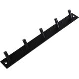 Benson Wand kapstok - 5 ophang haken - RVS - 32 x 3,6 cm - ruimtebesparend