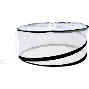 Benson Opvouwbare foodcover - rond - vliegenkap - voedselbescherming - ø 37 x 15,5 cm