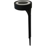 Benson Moderne ronde solar tuinlamp - Warm wit licht - 40 cm hoog - Energiezuinig - Waterbestendig IP44