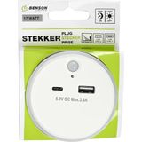Benson - Nachtlamp - Warm Wit - 17 Watt - USB-A en USB-C Poorten