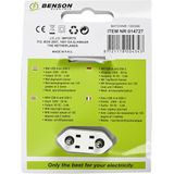 Benson - Nachtlamp - Warm Wit - 17 Watt - USB-A en USB-C Poorten