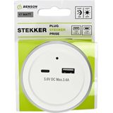 Nachtlampje - Wit - Kunststof