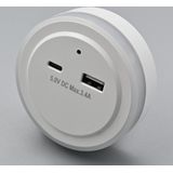 Nachtlampje - Wit - Kunststof