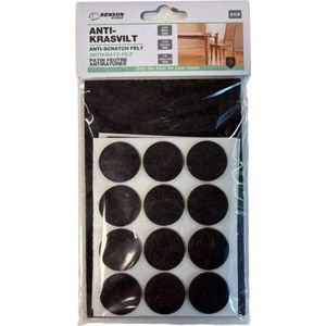 Benson - Antikrasvilt - Zelfklevend - 25x Stuks - Bruin - Meubelviltjes