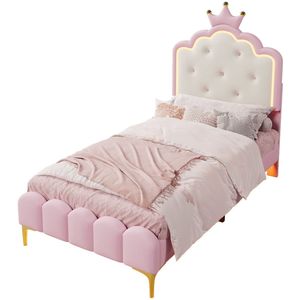 Prinsessenbed meisjesbed roze kinderbed - Bedden kopen? | Korting tot 10