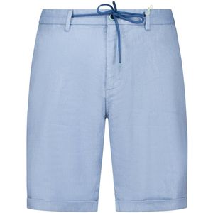 Korte Broek - Beige - Linnen Katoen Mix - Normale Fit