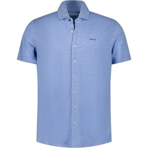 NZA - Overhemd - Blauw - Katoen/Linnen