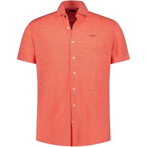 NZA - Casual Overhemd - Roze - Korte Mouwen - Ademend Materiaal