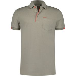 New Zealand - Polo - Groen - Katoen/Polyester - Gestreept