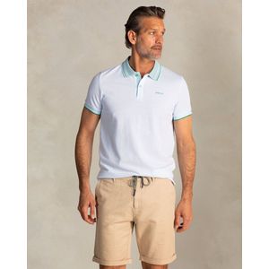 Nza New Zealand Ollivier Poloshirt - Gestreepte Kraag - Comfort Fit - Katoen/Polyester