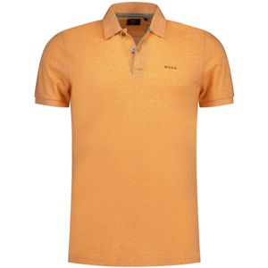 Poloshirt - Gemêleerd - Katoen/Linnen - Korte Mouw