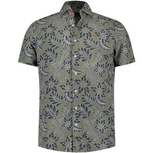 New Zealand - Casual Overhemd - Groen - Katoen/Polyester