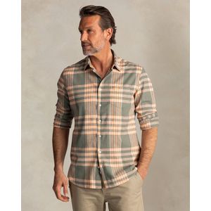 NZA - Overhemd - Groen - Linnen - Button-Down