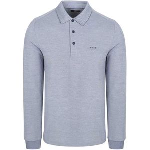 NZA - Polo Shirt - Blauw - Katoen - Lange Mouwen