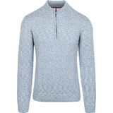 NZA - Katoenen Half Zip Trui - Blauw