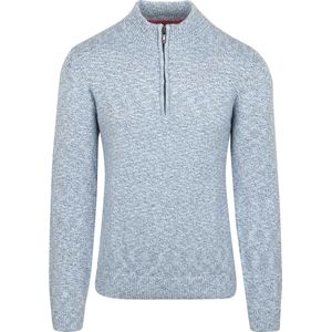 NZA - Katoenen Half Zip Trui - Blauw