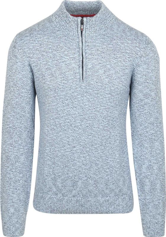 NZA - Katoenen Half Zip Trui - Blauw