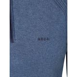 NZA - Blauwe - Katoenen Half Zip Trui