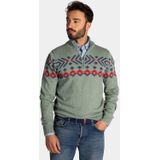 NZA - Auckland - Trui - Soft Green Melange - Mannen