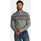 NZA - Auckland - Trui - Soft Green Melange - Mannen