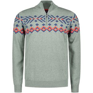 NZA - Groene - Katoenen Half Zip - Trui