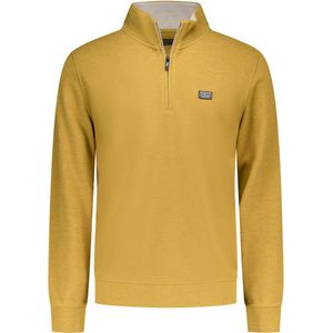 NZA - Gele katoenen half zip sweater