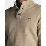NZA - Ecru - Katoenen Half Zip Trui
