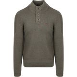 NZA - Groene Half Button Trui - Knitwear