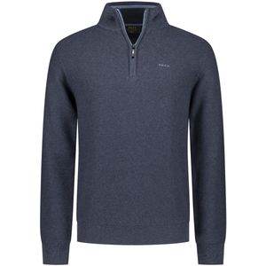 NZA - Donkerblauwe - Half Button Trui