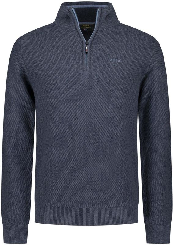 NZA - Donkerblauwe - Half Button Trui