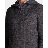 NZA - Blauwe katoenen half zip trui