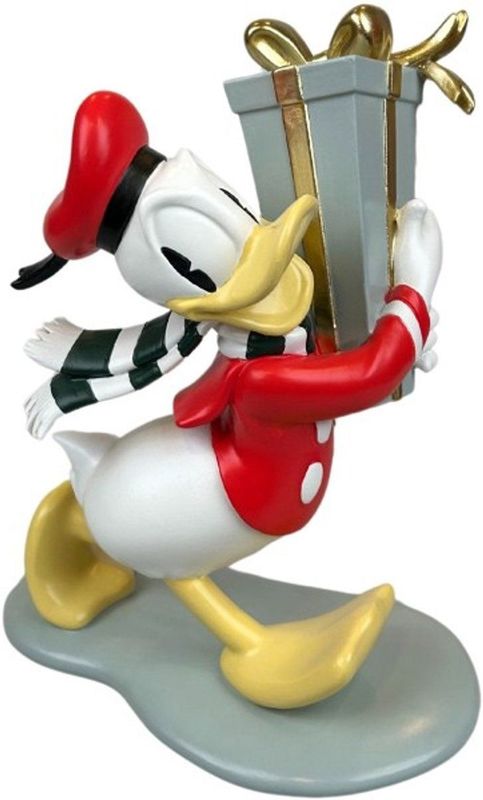 Disney - Home 3D - Beeld - Donald Duck met Cadeau - 17 x 13 x 19 cm