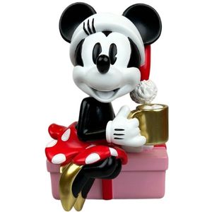 Disney - Home 3D Statue - Minnie Mouse - Beeldje - Zittend Op Cadeau - 13 x 12,5 x 19,5 cm