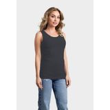 L&S - Sport Singlet - Antraciet - Katoen - Aansluitende Pasvorm