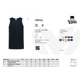 L&S - Sport Singlet - Donkergrijs - Mouwloos Shirtje - Katoen/Elastaan