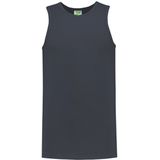 L&S - Sport Singlet - Donkergrijs - Mouwloos Shirtje - Katoen/Elastaan