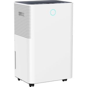 Nurion Slimme luchtontvochtiger compact Ontvochtigt 16 Liter per dag - voorkomt schimmel - Slaapkamer, woonkamer en badkamer Wifi met carbon filter