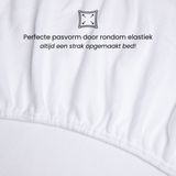 Superieur - Topper Molton Hoeslaken - 180 x 200/220 cm - Matrasbeschermer