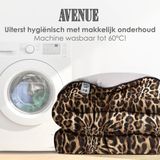 Avenue - Hoesloos Dekbed - Panter Luipaard/Taupe Grijs - 200x200 cm - Anti-allergisch