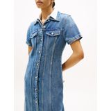 TOMMY HILFIGER - Jurk 'Lana' - Blauw - Denim - 3/4 Lengte