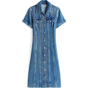 TOMMY HILFIGER - Jurk 'Lana' - Blauw - Denim - 3/4 Lengte