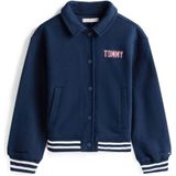 Sweatvest - Geribd - Zwart - Sweatstof - Normale Pasvorm