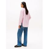TOMMY HILFIGER - Blouse - Rosa/Zwart/Wit - Klassieke Blouse - Oversized