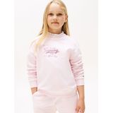 Tommy Hilfiger - TOMMY SCRIPT SWEATSHIRT - Light Pink - Sweatshirt - Voor Kinderen Tot 16 Jaar