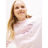 Tommy Hilfiger - TOMMY SCRIPT SWEATSHIRT - Light Pink - Sweatshirt - Voor Kinderen Tot 16 Jaar