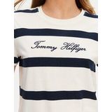 Tommy Hilfiger - Script Reg C-nk Ss - T-shirt - Blauw - Korte Mouwen