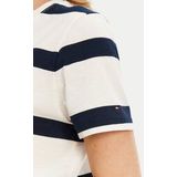 Tommy Hilfiger - Script Reg C-nk Ss - T-shirt - Blauw - Korte Mouwen